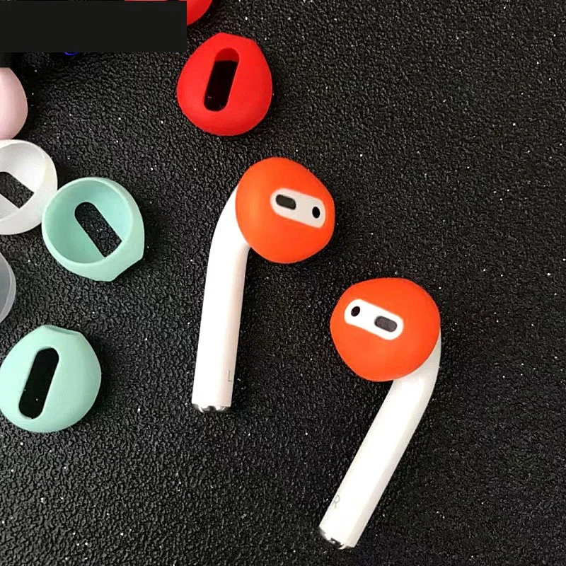 

Earphones silicone ear caps earphone case earpads eartips 2pcs/pair Ear pads for Airpods Wireless Bluetooth for iphone 7 7plus