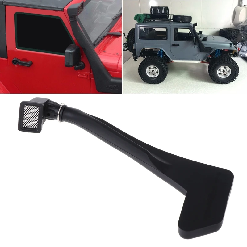 1:10 черный мягкий резиновый Шноркель на радиоуправлении для Axial SCX10 D90 Jeep Wrangler