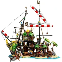 ship from eu pirates of barracuda bay pirate ship theme series ideas 2545pcs model building blocks bricks toys