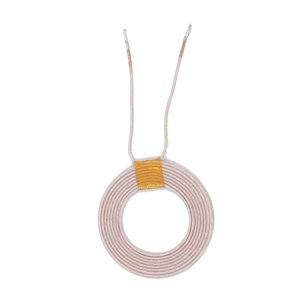 Taidacent 5PCS 35mm Diameter 9uH 85 strands Custom Pancake Copper Coil Inductor for Wireless Charger Charging Module PCBA | Электроника