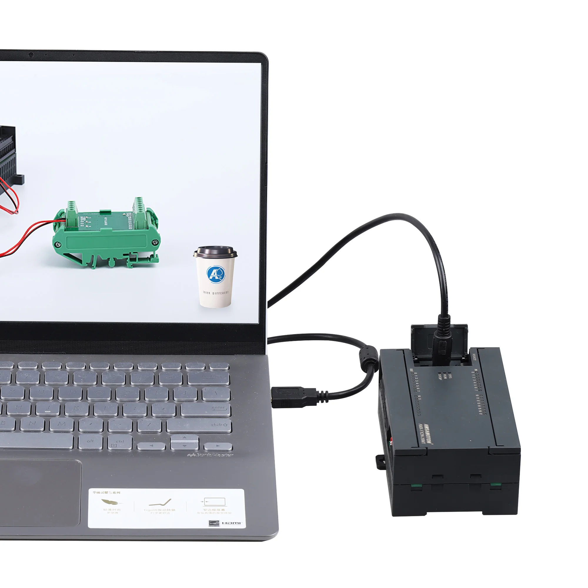 Новый совместимый кабель MELSEC FX2N PLC 2AI/1AO 16DI/10DO MODBUS с функцией Mitsubishi бесплатной