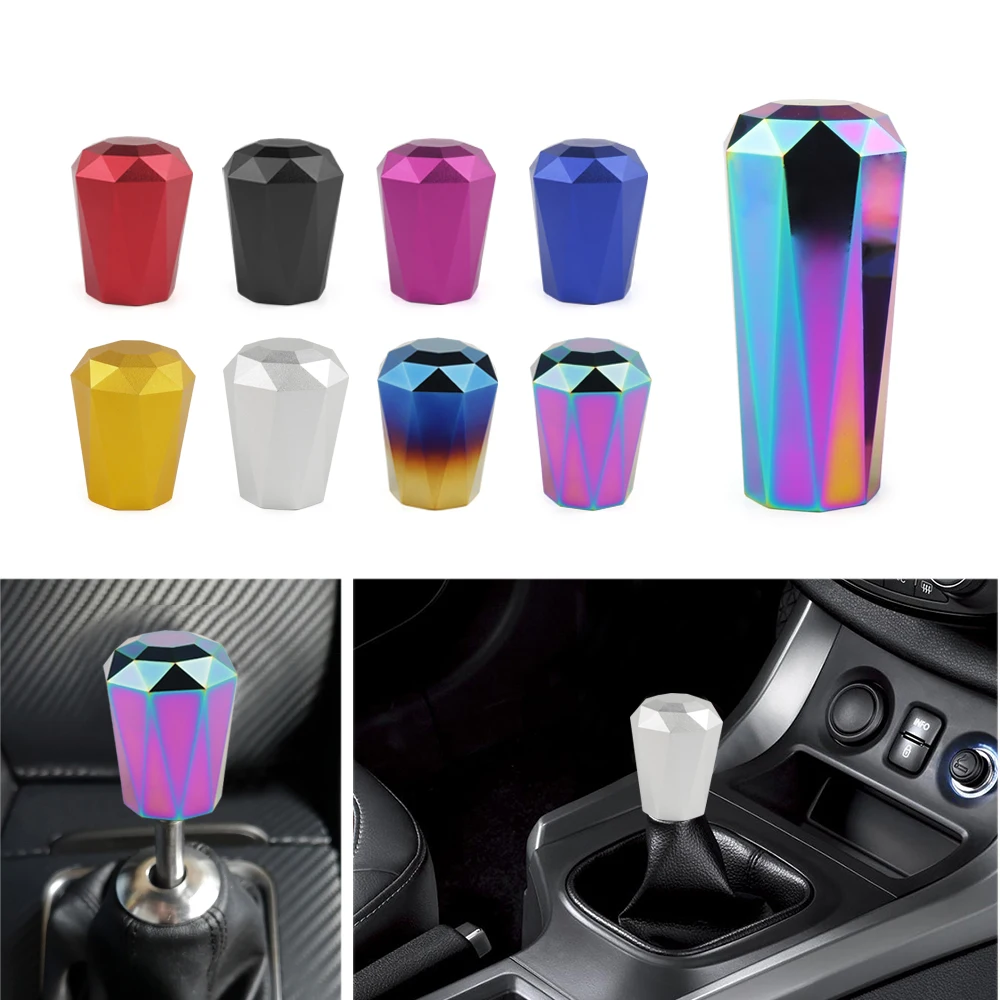 

Universal JDM Design 10cm 6cm Diamond Shape Racing Car Aluminum Manual Gear Stick Shift Knob Lever Shifter Racing Shift Knob