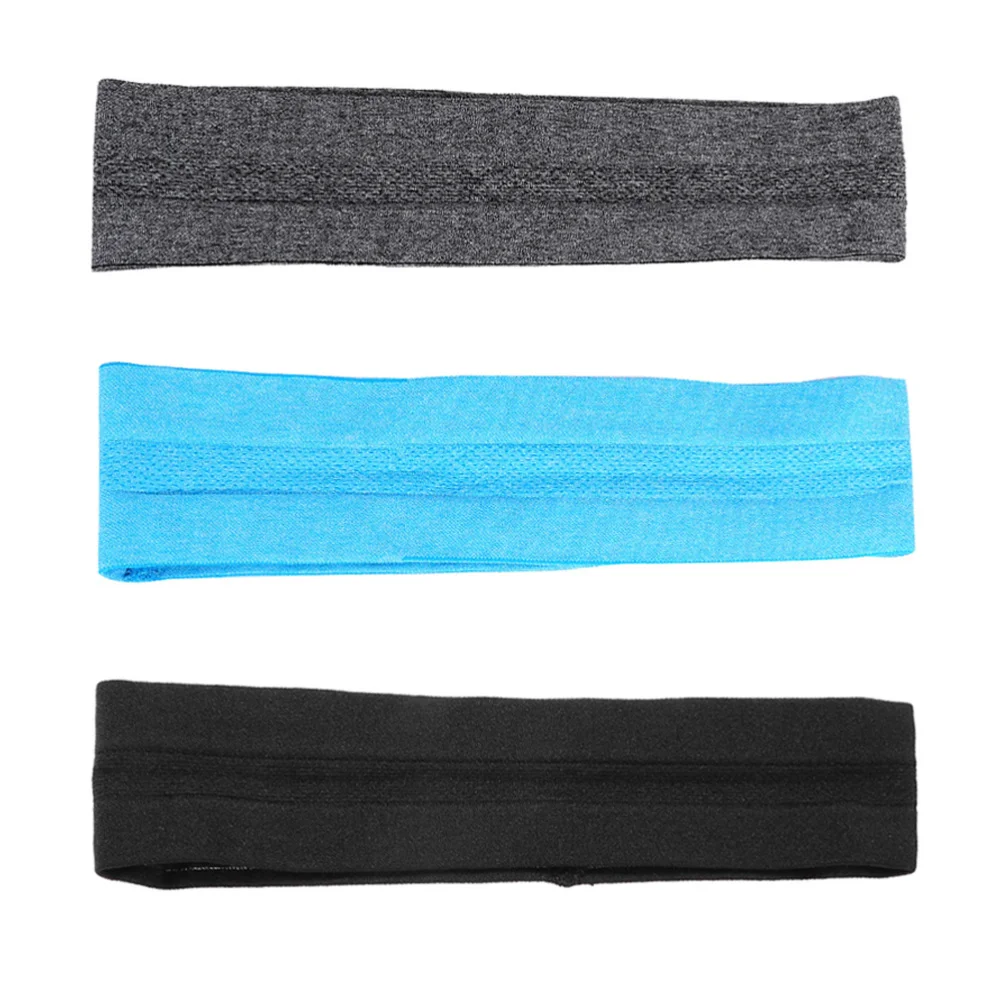 

3pcs Elastic Headband Sport Headbands Yoga Sweat Band for and Men