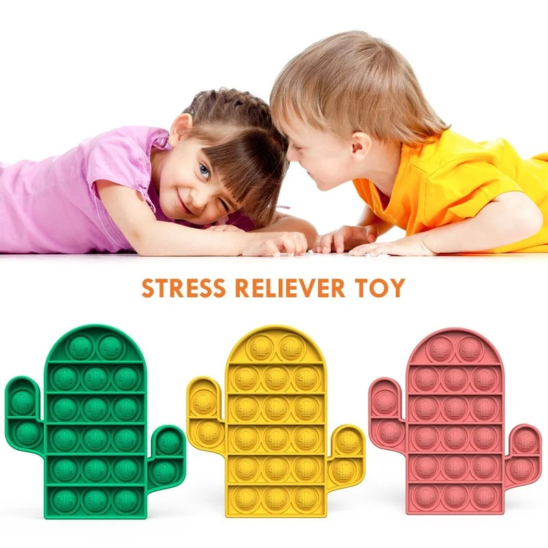 

JIMITU Funny Slow Soft Kid Decompression Balls Cactus Push Bubble Sensory Fidget Toy Autism Needs Antistress for Adult Kids
