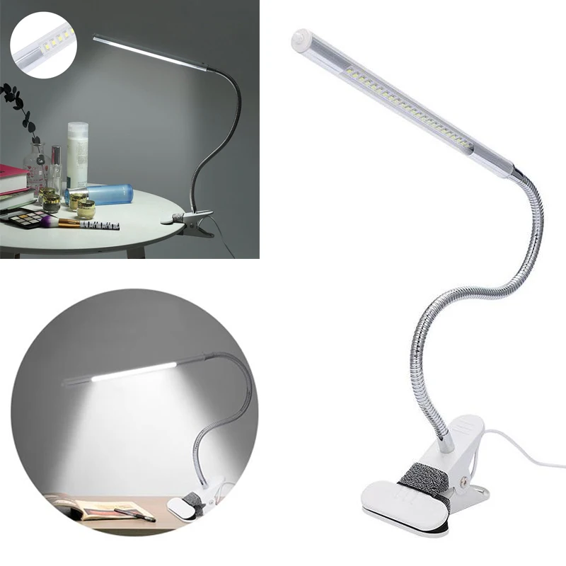 

Flexible Reading LED Desk Tattoo Light Metal Hose Lamp with Clip USB Interface Tattoo Mahine Lamp Tattoo Accesories Light Supply