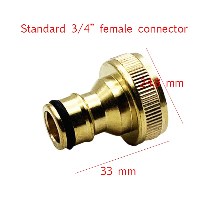 AIVY Soild Brass Thread Nipple Quick Connector Garden Irrigation Connector Faucet Nozzle Adapter Water Gun Washing Machine Joint