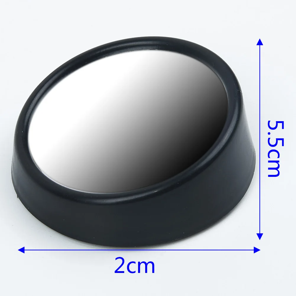 

Black Blind Spot Mirror Wide Angle Mirror 360 Rotation Rear View 5.5*2cm Newest Universal High Quality Replaces
