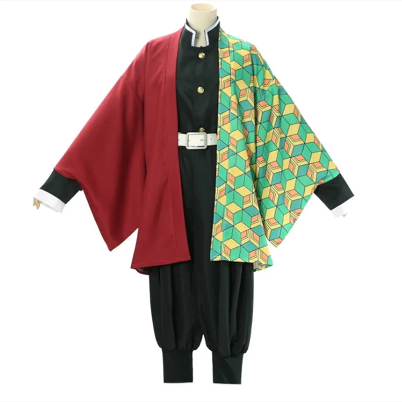 Anime Demon Slayer Kimetsu No Yaiba Zenitsu Giyu Tanjirou Nezuko Kamado Cosplay Costume Women Kids Men Kimono Uniform Clothes |