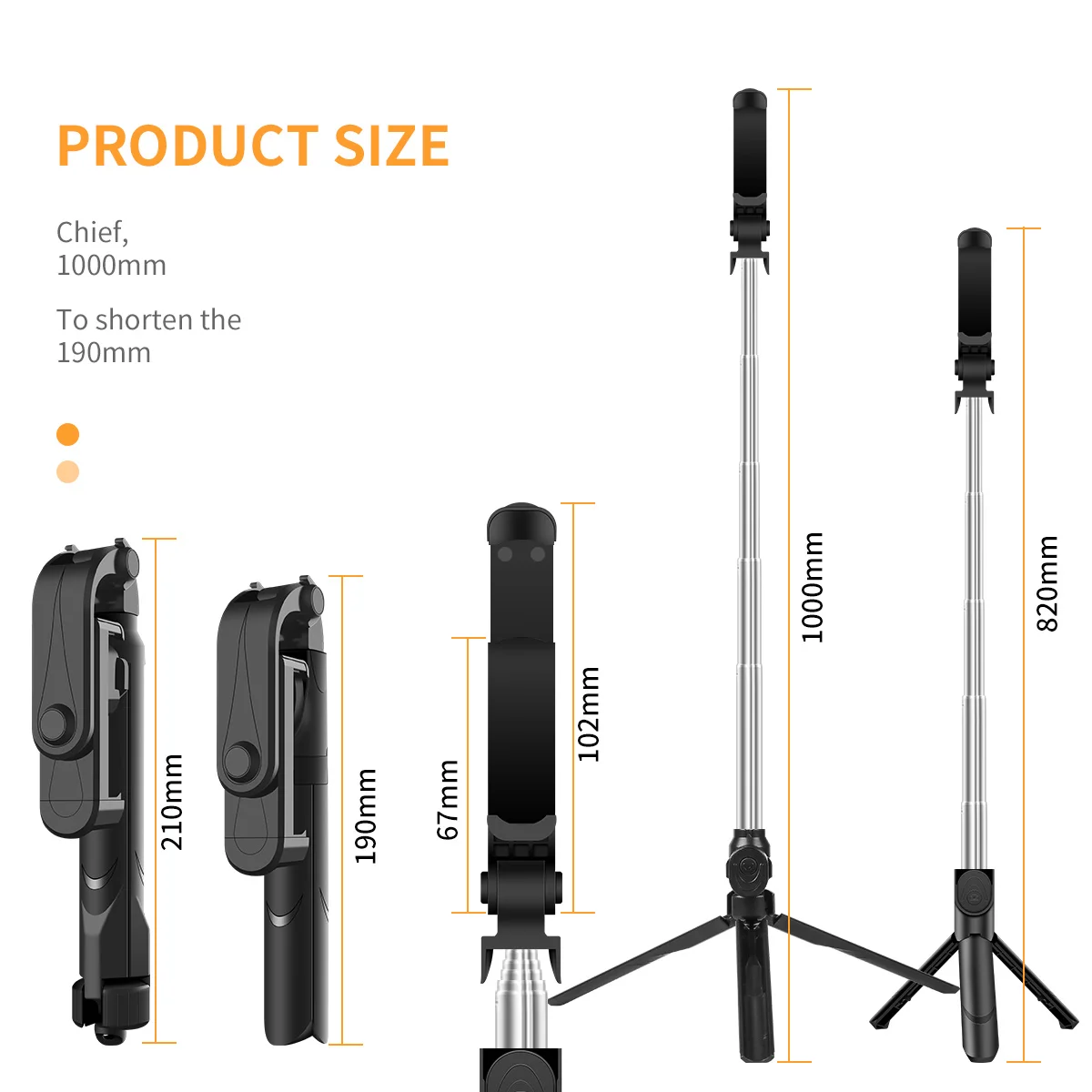 Беспроводная Bluetooth селфи палка складной мини штатив стойка расширяемый монопод с