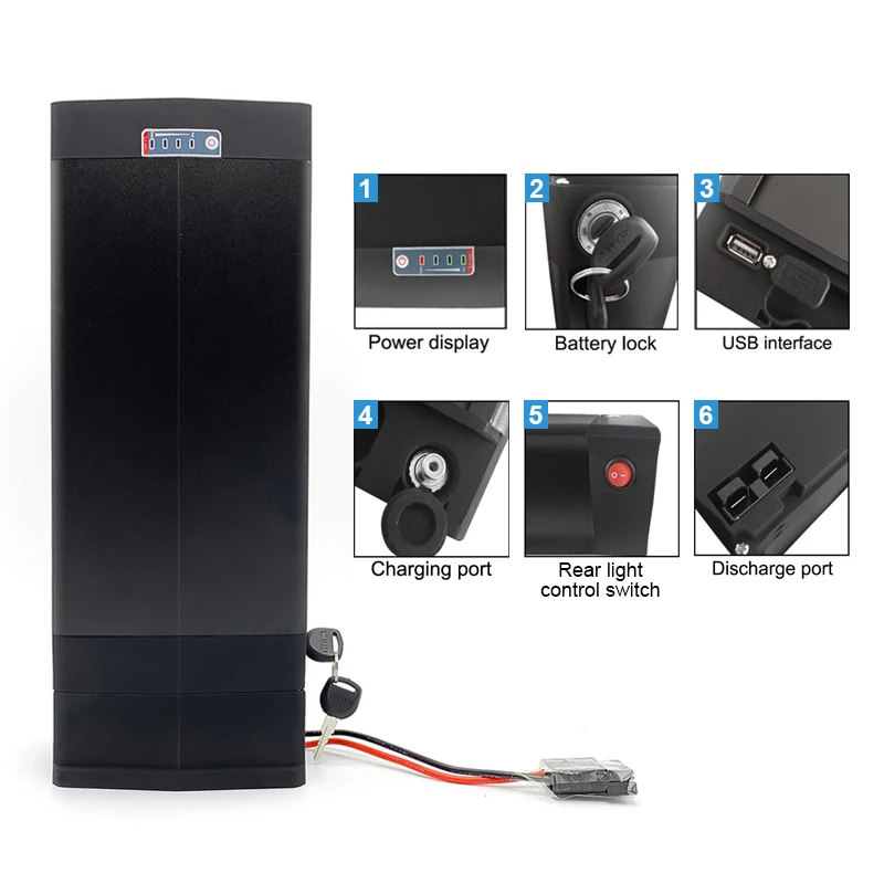 Аккумулятор для электровелосипеда 36 В 48 20 А · ч 25