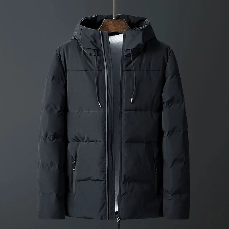 Cotton-padded Clothes Winter Man Even Hat Self-cultivation Thickening Will Code Style Youth Cotton-padded Jacket Loose Coat