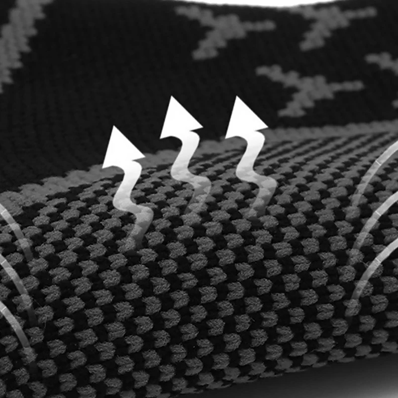 

Men Ankle Support Printed Breathable Knitted Compression Foot Sleeve Heel Cover Socks Protective Wrap Sportswear