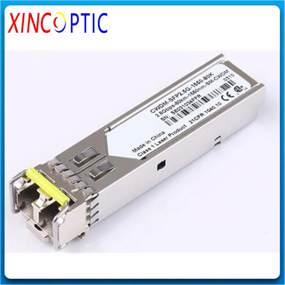 Модуль трансивера CWDM LC SFP 2 шт./лот 488 Гбит/с 80 км 5G 1510 1530 1550 1570 1590 1610 25 дБ APD DDM |