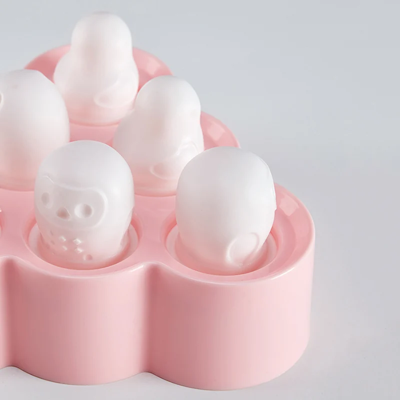 Silicone Ice Cream Cube Mold Home-Made DIY Home Children's Mini Cute Cartoon Animal Shape Popsicle Tool | Дом и сад