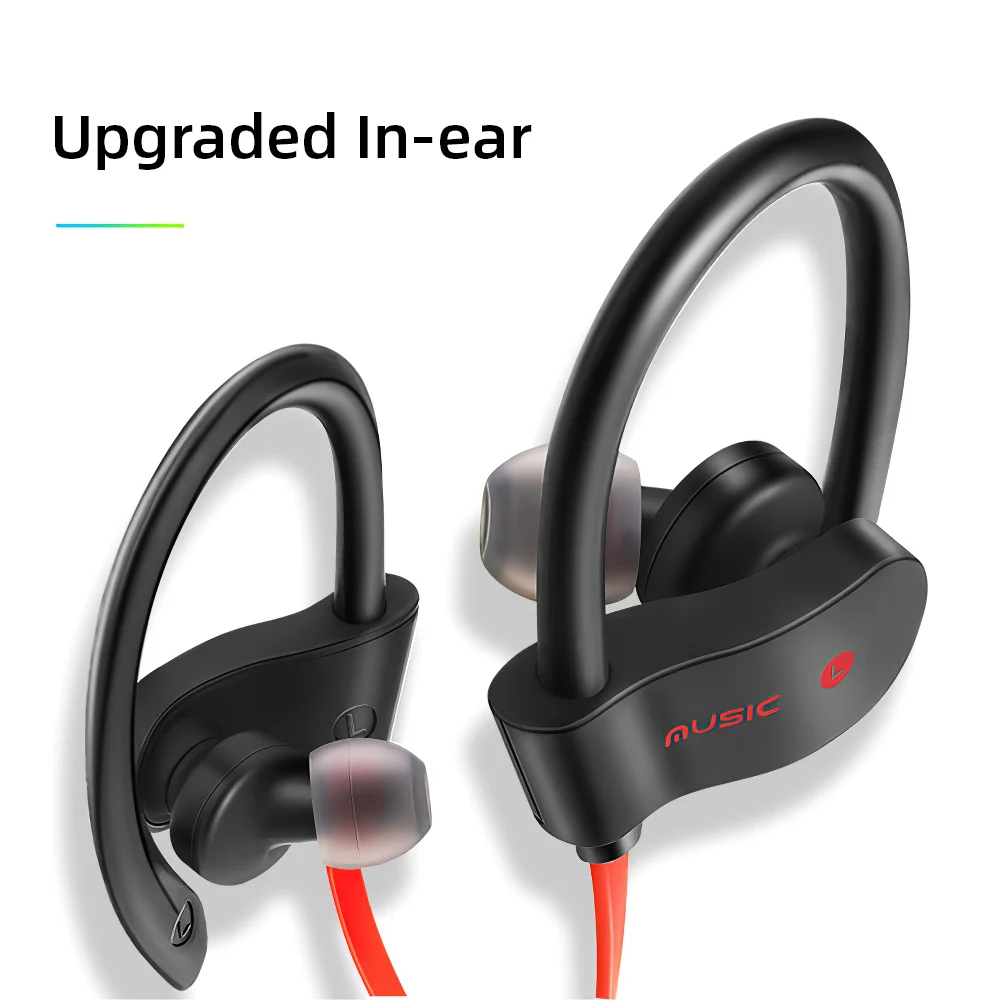 Спортивные наушники беспроводные Bluetooth V5.0 с микрофоном гарнитуры для Samsung Note 8 Huawei