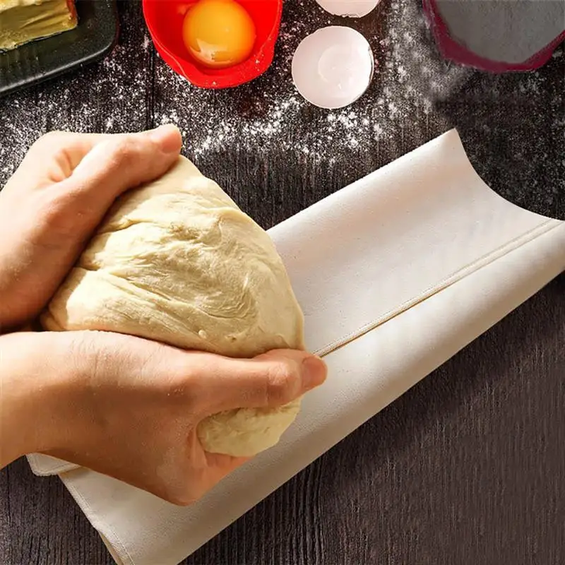 

Бродильная ткань для хлеба, бродильная прокладка, хлопковый холст, толстая Неокрашенная неотбеленная плиссированная французская булочка, ...