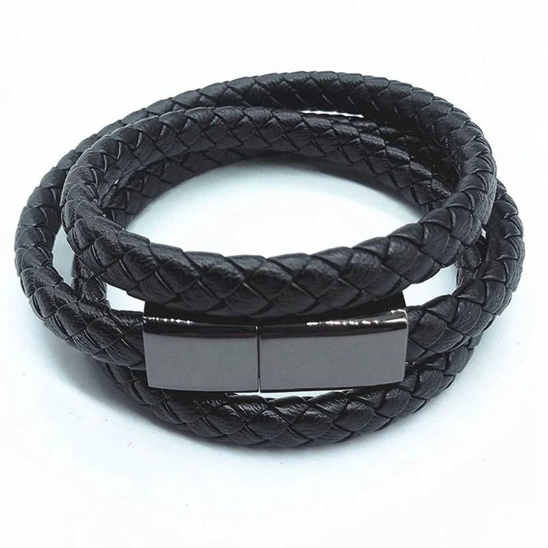 Портативный кожаный мини микро usb браслет зарядное устройство кабель для зарядки