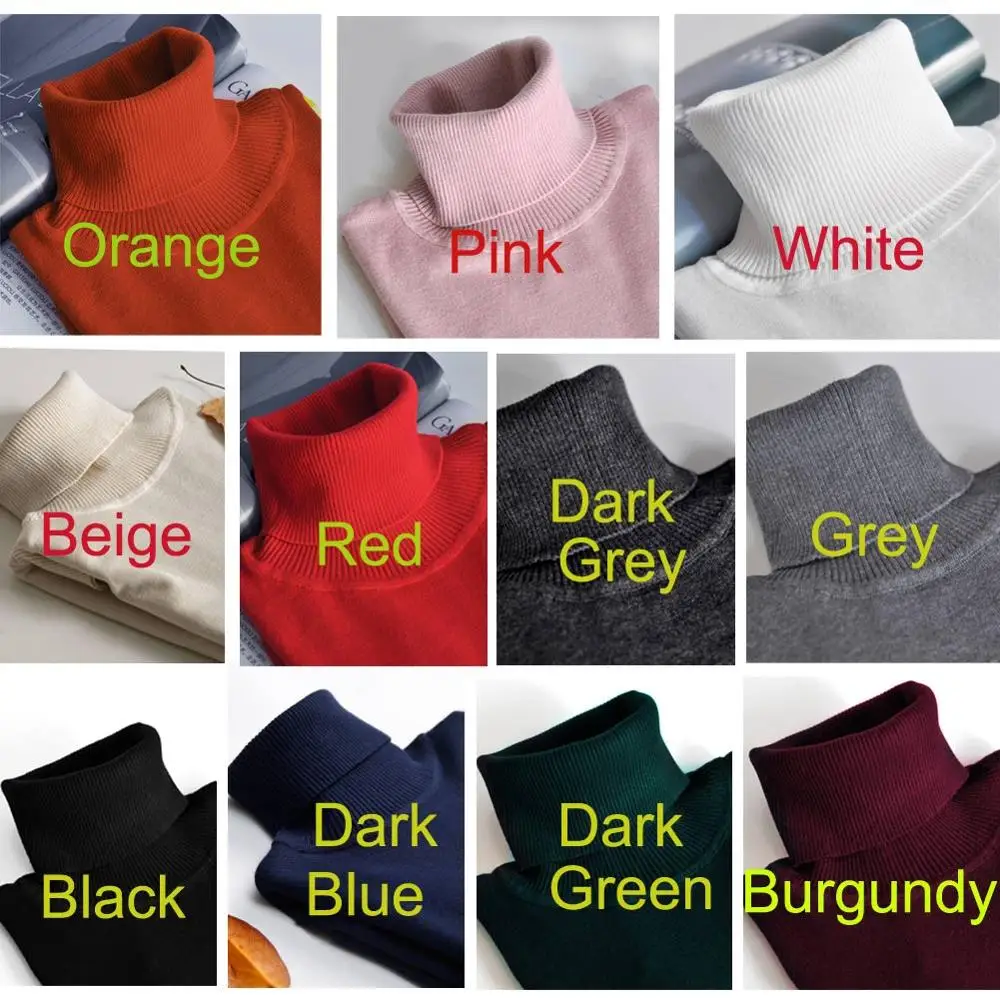 Женский вязаный свитер в рубчик Anself повседневный облегающий с высоким