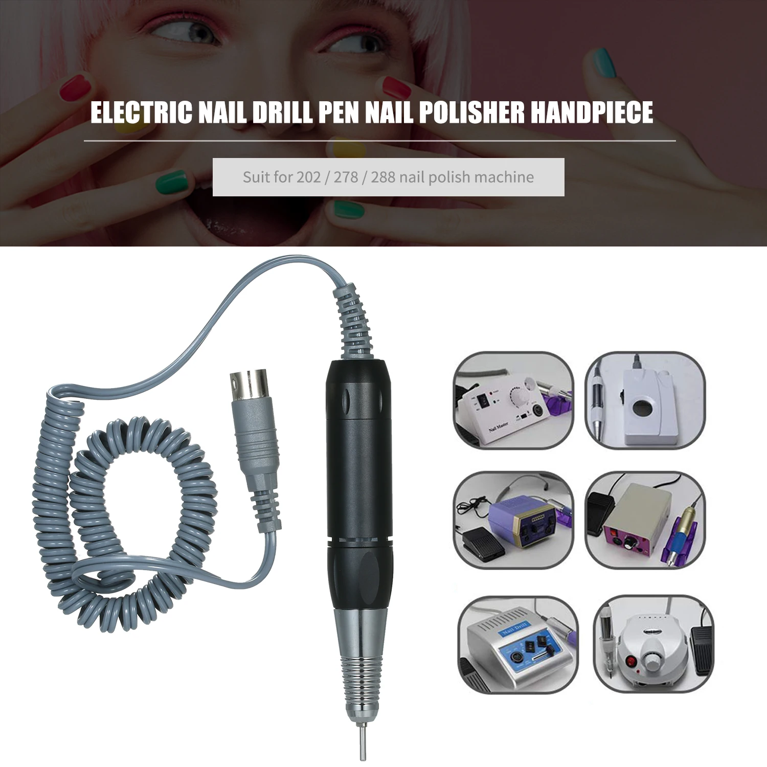 Профессиональная электрическая машинка для ногтей дрель ручка Файл польский