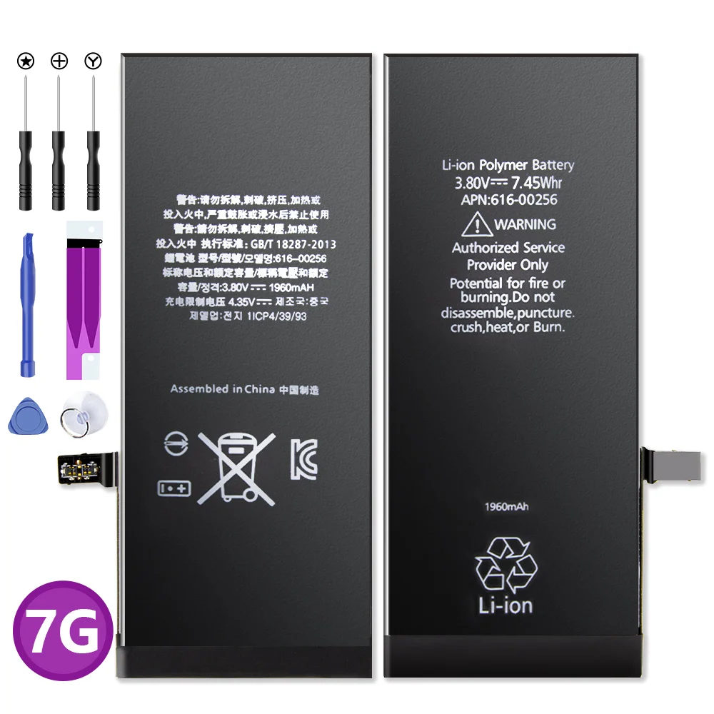Leoleo оригинальная литиевая батарея для iPhone 6 6s Plus 7 Внутренняя батарея для телефона для iPhone 5S 6Plus сменные батареи+ Инструменты