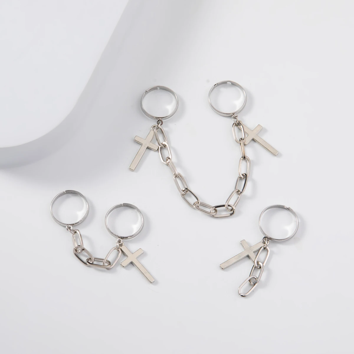 

OUREX Новое модное Трендовое женское кольцо с крестом одинаковый подарок на день рождения Ретро простое ювелирное изделие из сплава оптовая п...