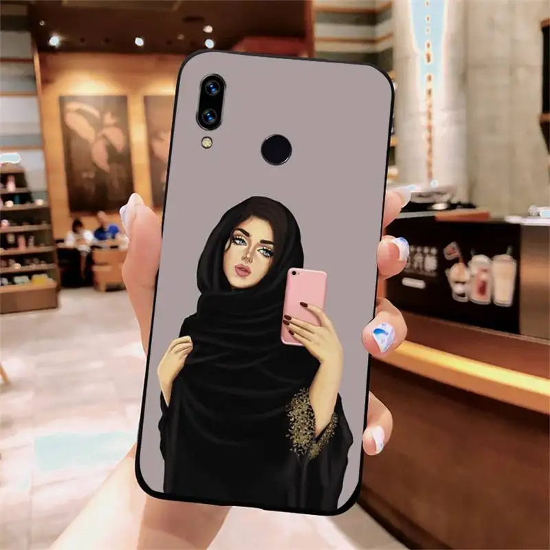 

Muslim IslamicGirl cartoon Phone Case For Xiaomi Redmi note 7 8 9 t k30 max3 9 s 10 pro lite