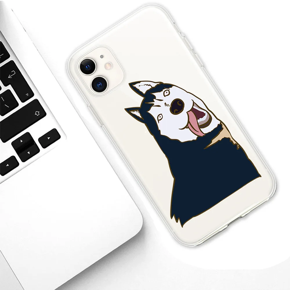 Мягкая задняя крышка из ТПУ для iPhone 11 Pro MAX милый мультяшный французский корги