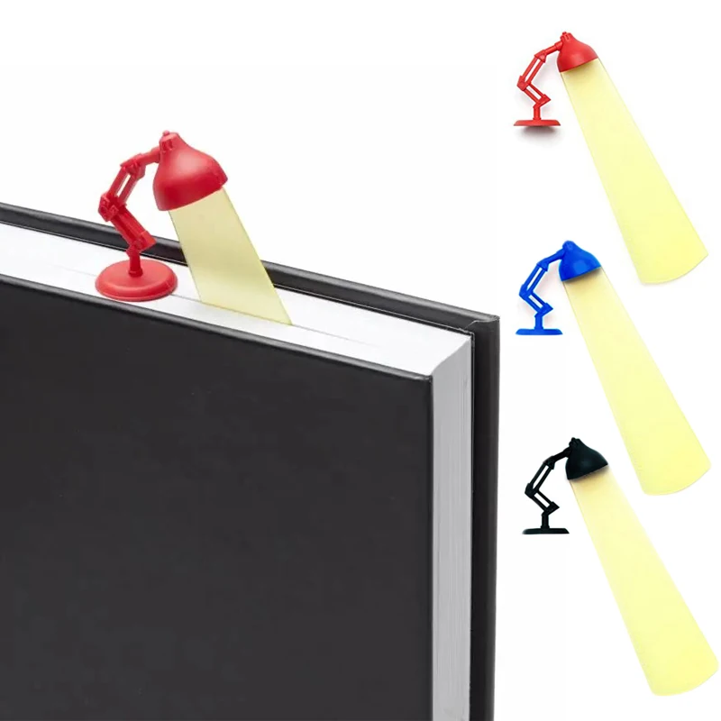 

1PC Creative Desk Lamp Shape Bookmark Cartoon 3D Lovely Bookmarks Kids Gift Cute Bookmark School Office Stationery Supplies