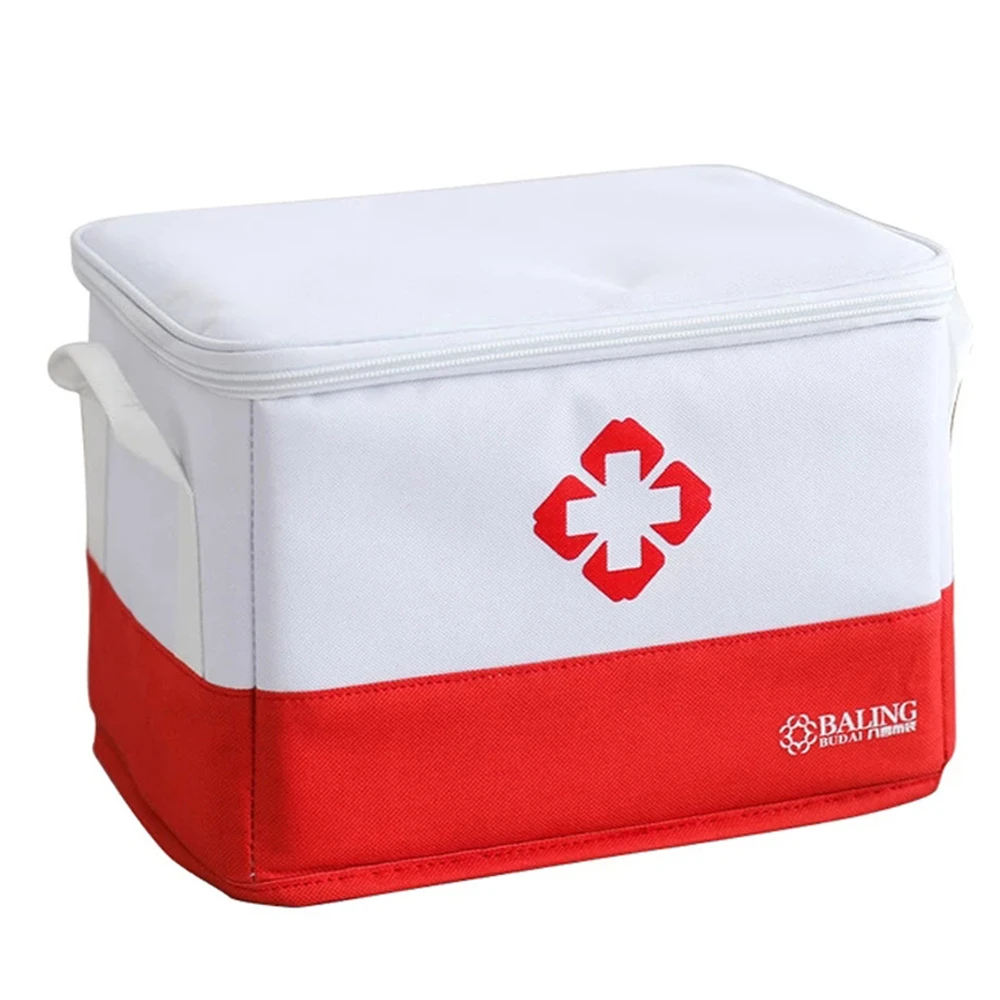 

Medical Carry Bag Medicine Cabinet Home Storage Multifunctional Layered Medicine Box Fabric Home Travel First Aid Kit for Home