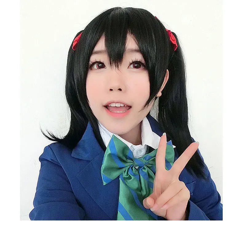 LoveLive! Парик Nico Yazawa для косплея костюм взрослых парики Хэллоуина аниме