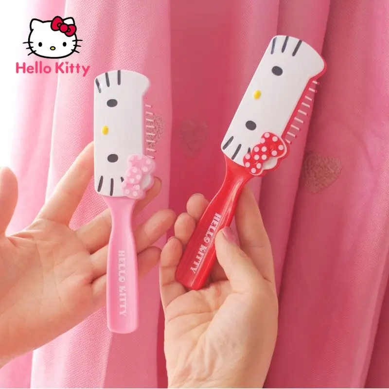 

Hello Kitty Airbag Massage Wooden Comb Curly Hair Straight Hair Cute Cartoon Comb Anti-static Comb Makeup Comb