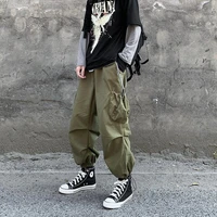 houzhou black cargo pants for men joggers sweatpants cargo trousers male japanese streetwear techwear harajuku fashion hip hop