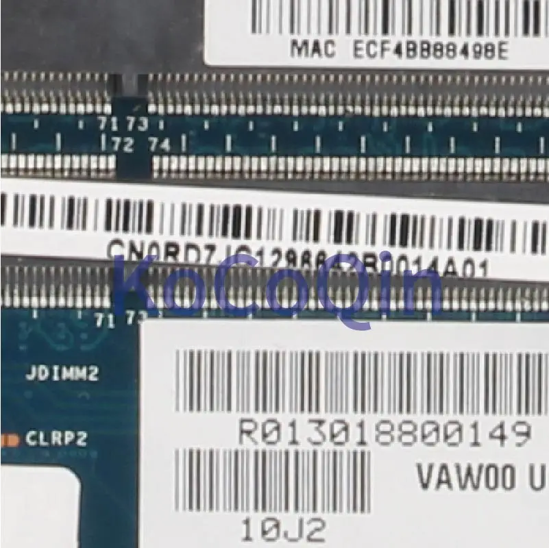 KoCoQin aptop материнская плата для ноутбука DELL Inspiron 3521 i7 3537U SR0XG VAW00 LA 9104P CN 0RDTJC