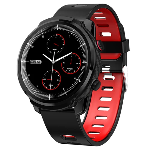 silicone strap red L3 Смарт-часы водонепроницаемые женские и мужские умные часы с круглым экраном сердечного ритма шагомер вызов сообщение напоминание Интеллектуальный трекер активности - Цвет: silicone strap red