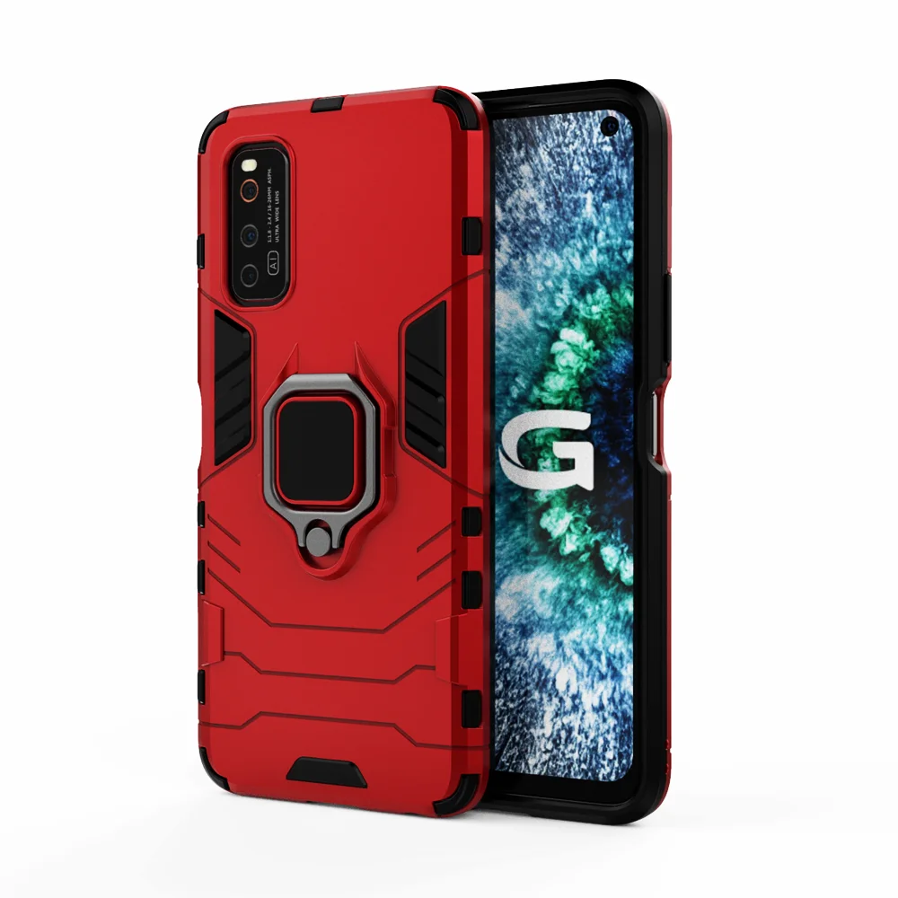 

For Vivo iQOO Z1 5G Case iQOOZ1 Magnetic Car Shockproof Ring Armor Phone Cover For Vivo iQOO Z1 Cover For Vivo iQOO Z1 6.57"