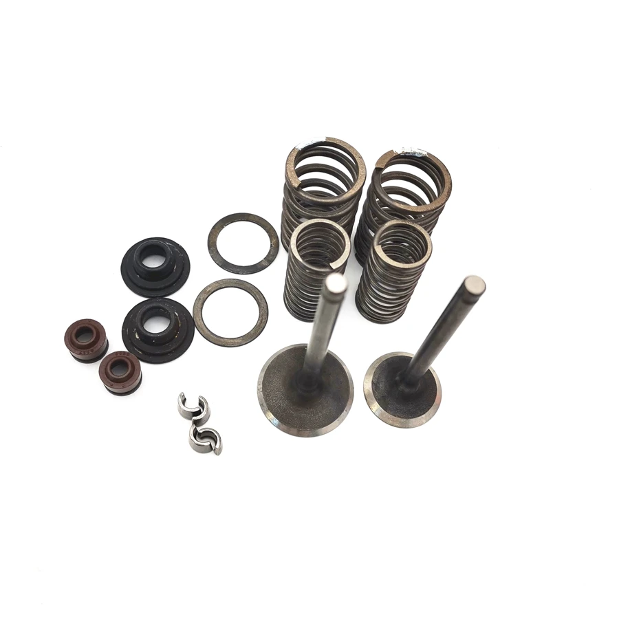

Valve Assembly Intake Exhaust Stem Shaft for GY6 150 157QMJ 1P57QMJ 4 stroke