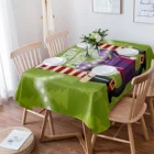 Рождественские ботинки с Санта-Клаусом, подарки, скатерть для рождественской елки, водонепроницаемая обложка для обеденного стола, кухня, домашнее искусство