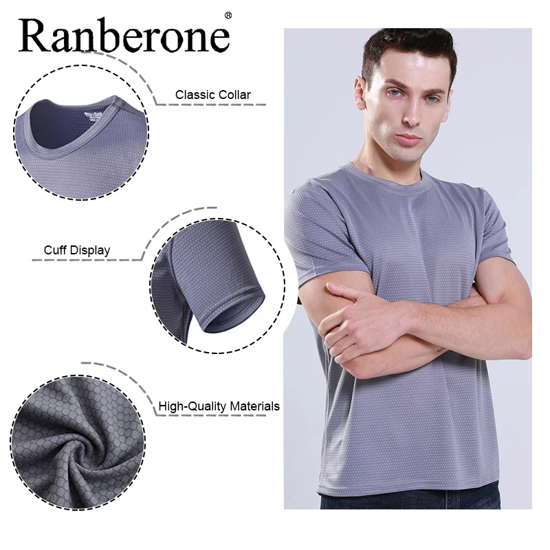 Quick Dry Workout Shirt Sport Gym Shirt Men Fitness Tights Top Soccer Jerseys Running T-Shirt Breathable Outdoor Sportswear Male