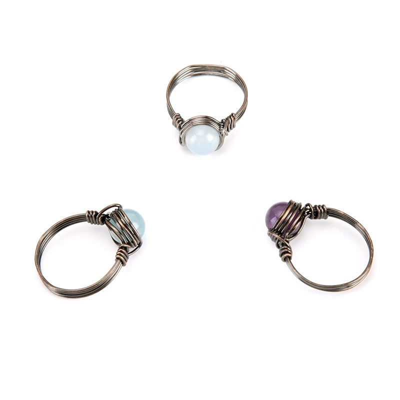 

Vintage Women Handmade Rings Crystal Fashion Party Ring for Women Finger Wedding Jewelry 2021