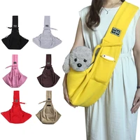 pet puppy carrier bags cats puppy outdoor travel dog cat shoulder bag cotton single comfort slings carrying handbag transport