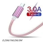 USB Type-C кабель для быстрой зарядки Samsung Galaxy S20 + S10 S10e S9 S8 Plus Note 9 8 A70 A60 A80 A40 A50 7A 8A 9 10 Pro 10X Pro