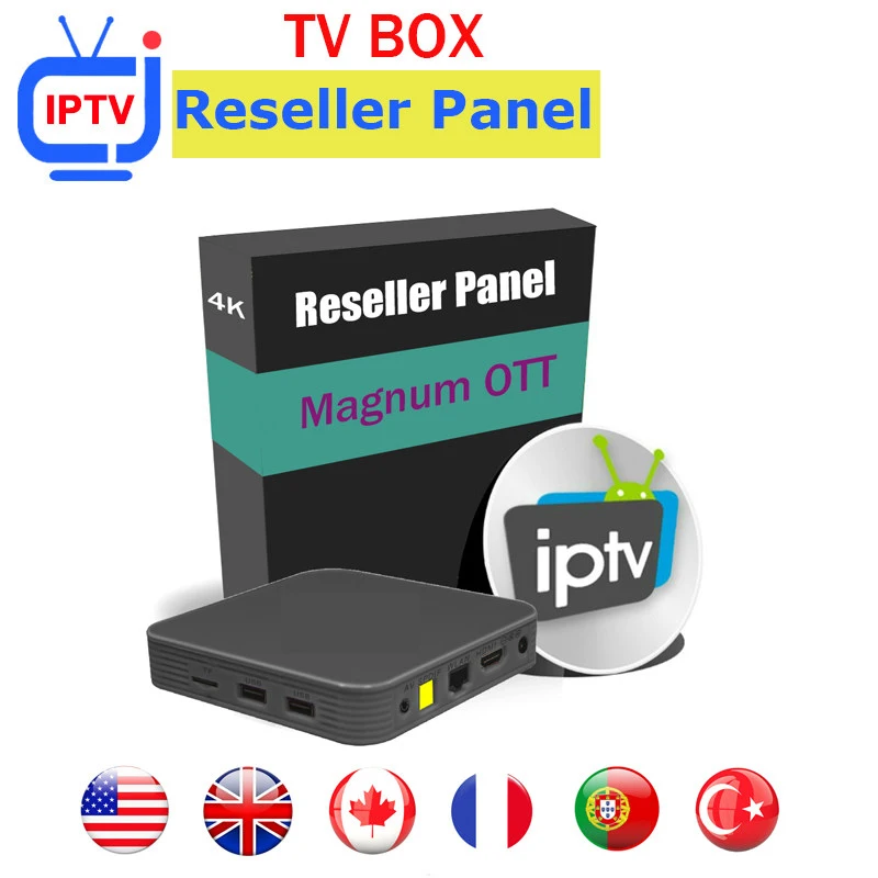 Мировая IP ТВ Панель управления для реселлером с кредитами содержит 9000 + Live