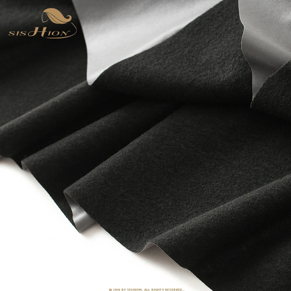 

2020 Autumn Winter PU Leather Skirt WF0170 Vintage Solid Color Women Ladies Long Skirt Black Khaki High Waist Skirts