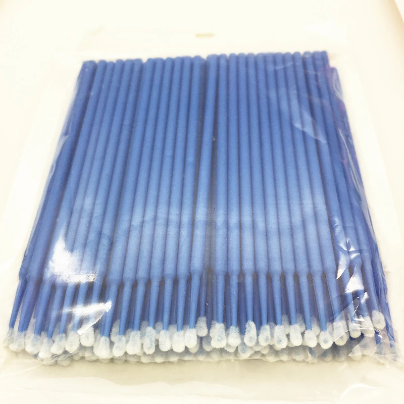 100-Cotton Swab-BL 5/100 шт одноразовый Макияж ватные палочки мини Индивидуальные ресницы Аппликаторы тушь кисть для ресниц Maquillaje для макияжа инструменты - Цвет: 100-Cotton Swab-BL