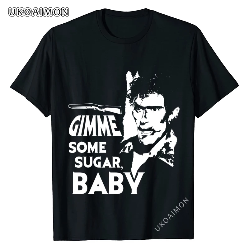 

New Arrival Gimme Some Sugar Baby Casual Simple Style Tee Shirt Plain Leisure T Shirt Cute Slim Fit T-Shirts Custom Goth Tees