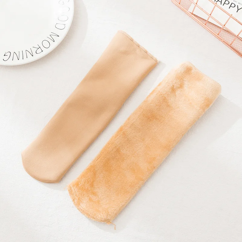 2 пары женские зимние Бархатные Теплые трубы ботинки носки сексуальные модные