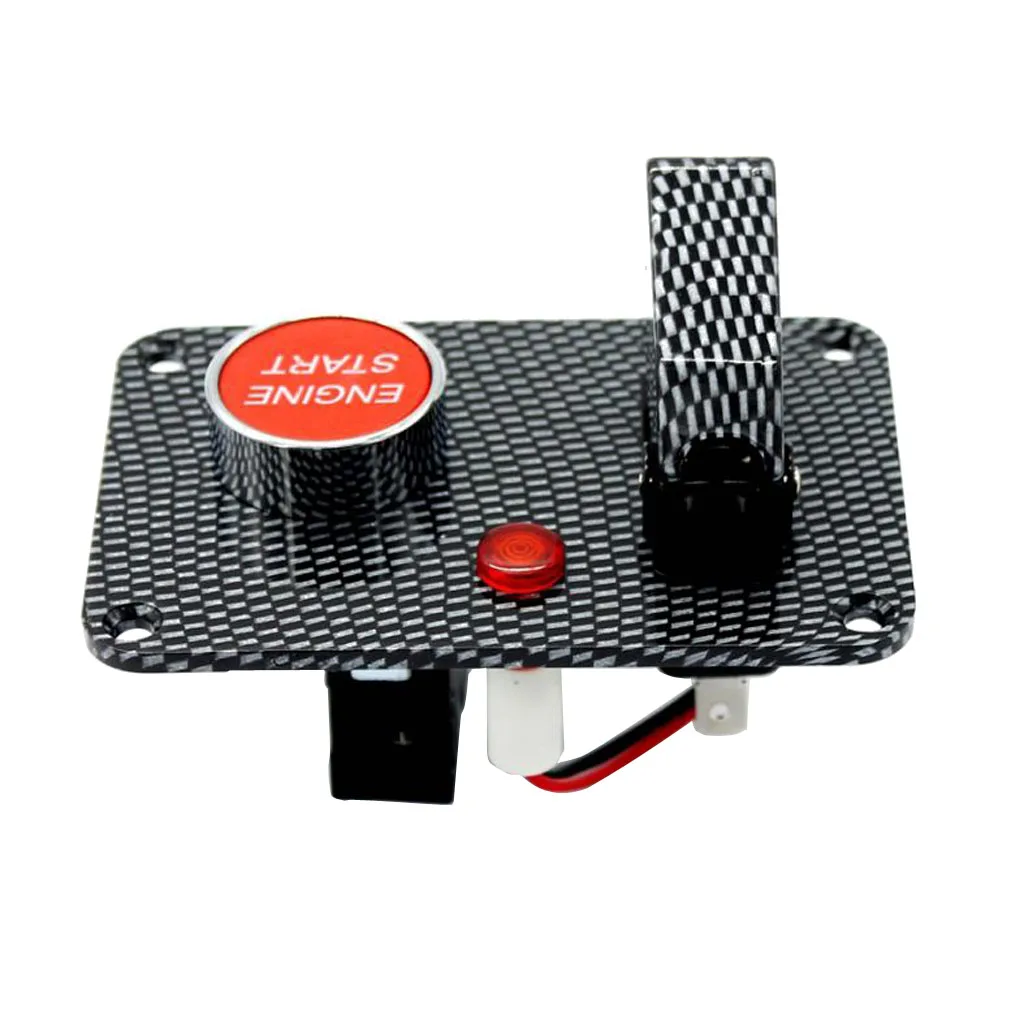 Автогонки переключатель зажигания Панель запуска двигателя Кнопка LED с