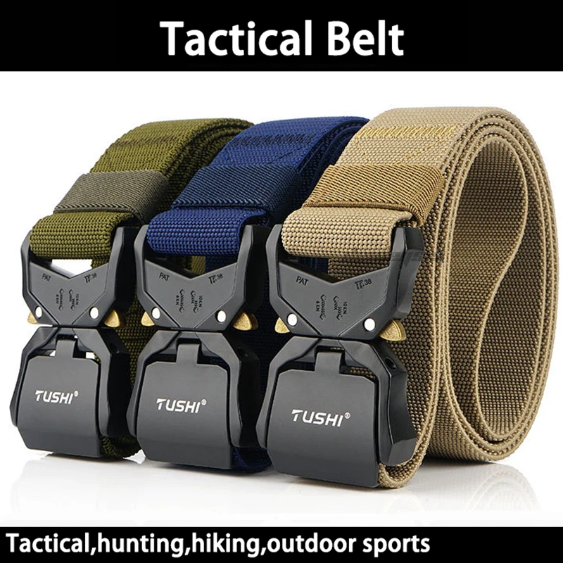 

Tactical Hunting Military Equipment Belt Fishing Hiking Climbing Army Training Belt Adjustable Combat Cycling Wargame Waistband