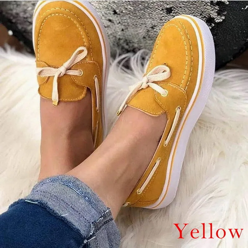 yellow2 Женская обувь; женская обувь на плоской подошве; кроссовки на платформе; слипоны на плоской подошве; Кожаные Замшевые женские лоферы; женская обувь с цветочным принтом; большой размер 43 - Цвет: yellow2