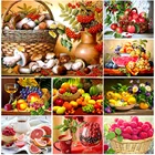 Полноформатная картина с изображением фруктов, квадратный пейзаж, 5D, алмазная живопись, вышивка крестиком, Алмазная мозаика, картина, стразы, Декор